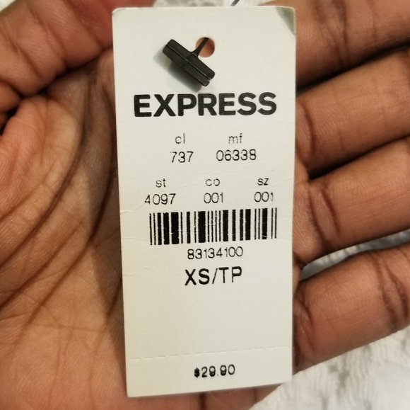 Express One Eleven White Lace Miniskirt - Picture 3 of 4